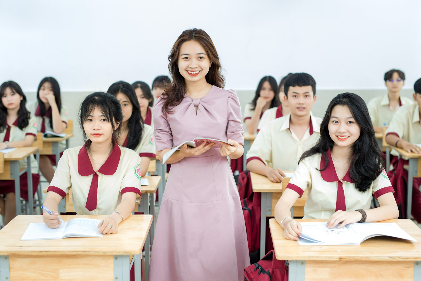 Giờ lên lớp Trường THCS-THPT Hoa Sen